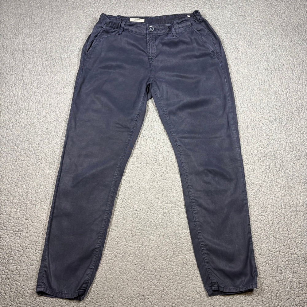 AG Adriano Goldschmied The Tristan Tailored Trouser Womens 28R Lyocell Navy Blue